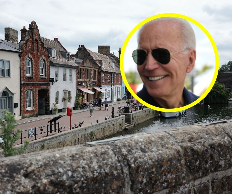 Joe Biden St Ives Cambridgeshire