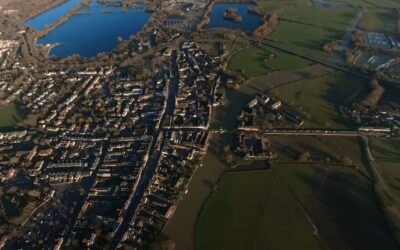 Aerial view of St Ives Cambridgeshire
